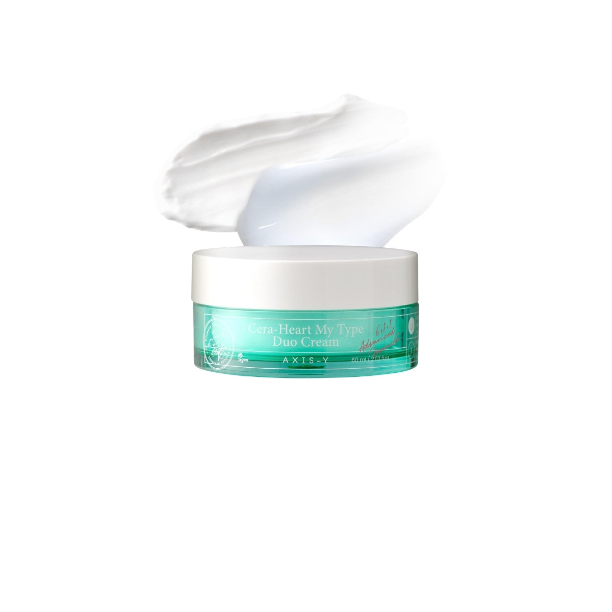 AXIS-Y Cera-Heart My Type Duo Cream – 60ml dual-chamber Korean moisturizer for combination skin available at Atelier De Glow UK.