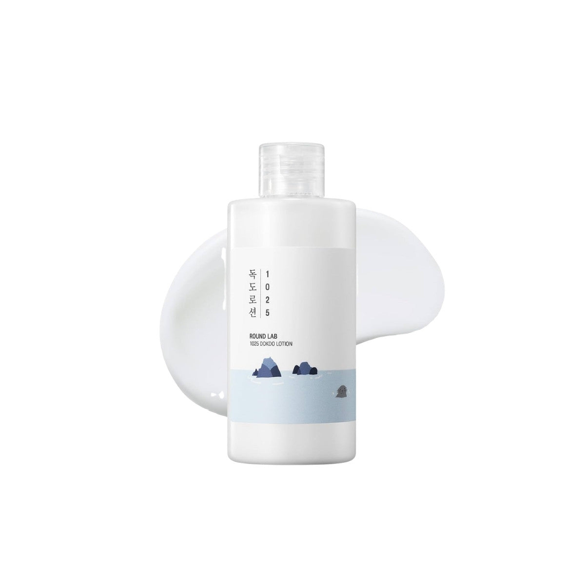 Round Lab 1025 Dokdo Lotion 200ml – hydrating daily face moisturizer formulated with deep sea water and Triple Hyaluronic Acid for all skin types at Atelier De Glow UK.