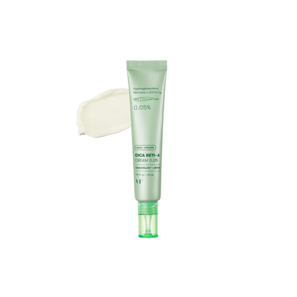 VT Cica Reti-A Cream 0.05 30ml – beginner-friendly retinol cream with Cica for gentle texture refinement and anti-aging benefits available at Atelier De Glow UK.