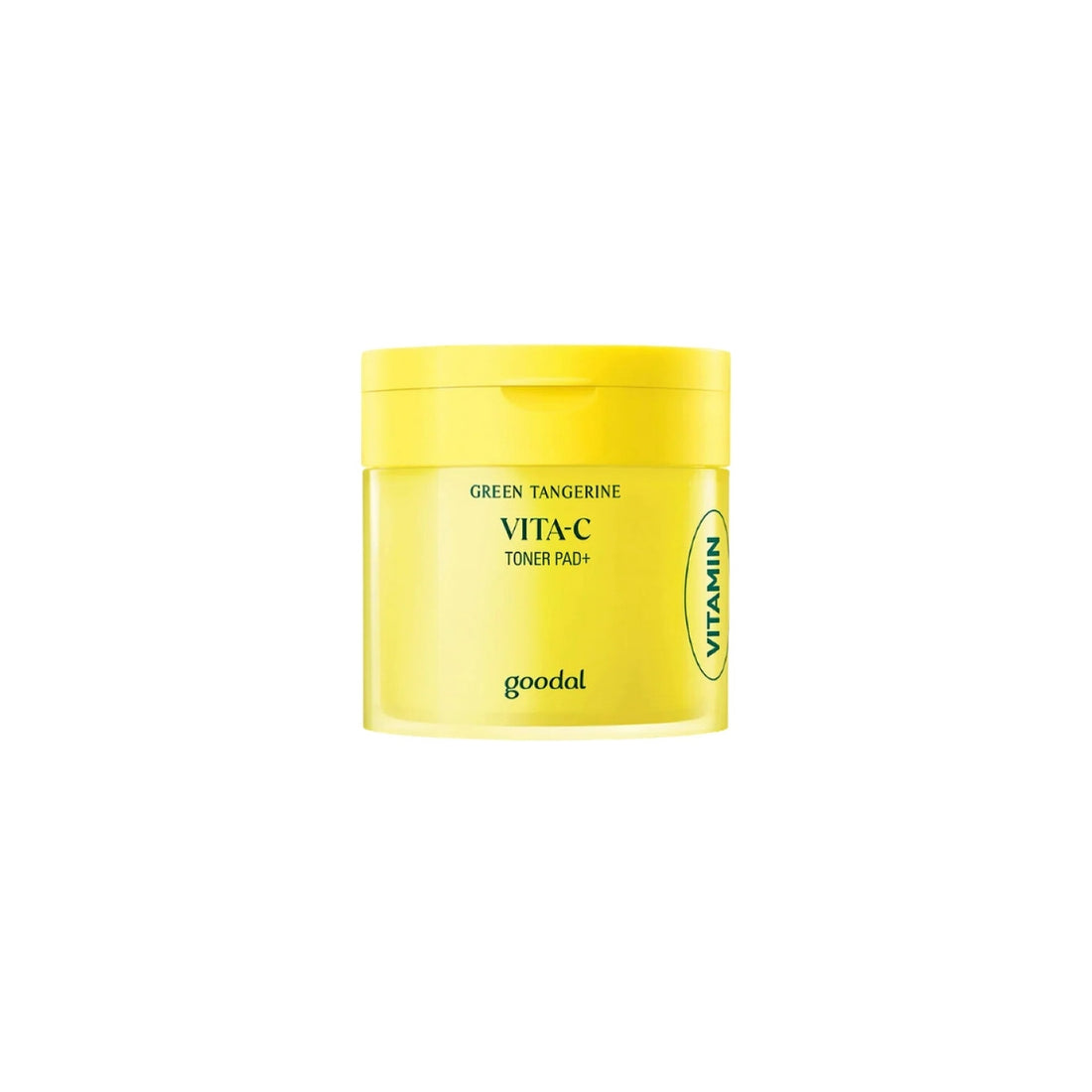 Goodal Green Tangerine Vita C Dark Spot Care Pad – 70-count Korean toning pads featuring 70% Green Tangerine Extract and Vitamin C available at Atelier De Glow UK.