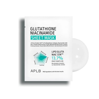 Mask 25ml – Korean brightening mask with high-concentration Glutathione and Niacinamide at Atelier De Glow UK.