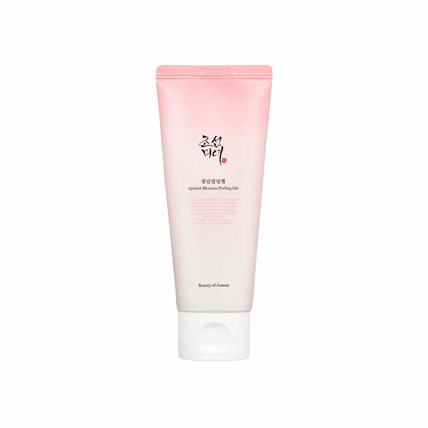Beauty of Joseon Apricot Blossom Peeling Gel – 100ml Korean gommage exfoliator with 19% Apricot Fruit Extract available at Atelier De Glow UK.