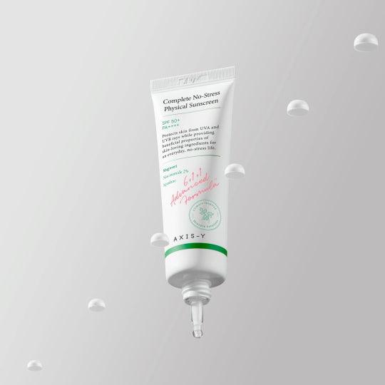 AXIS-Y Physical Sunscreen for sensitive and acne-prone skin – Non-comedogenic Korean sun protection from Atelier De Glow UK.
