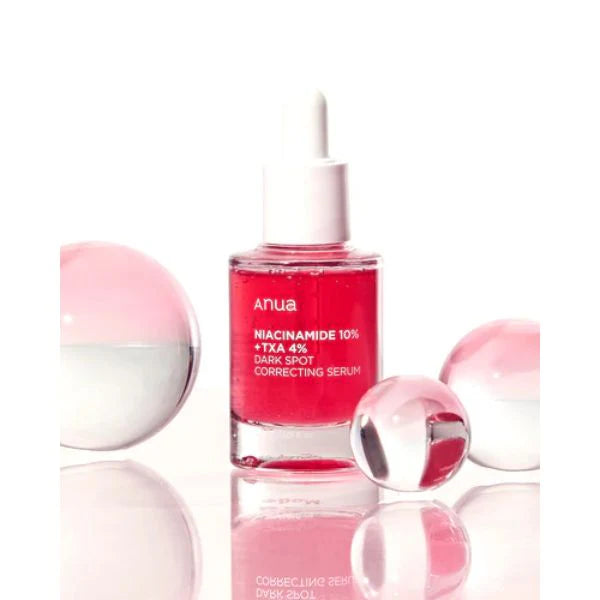 Anua serum for melasma, sun spots, and dark acne marks – Brightening "Pigment Intercept" formula with Tranexamic Acid from Atelier De Glow UK.