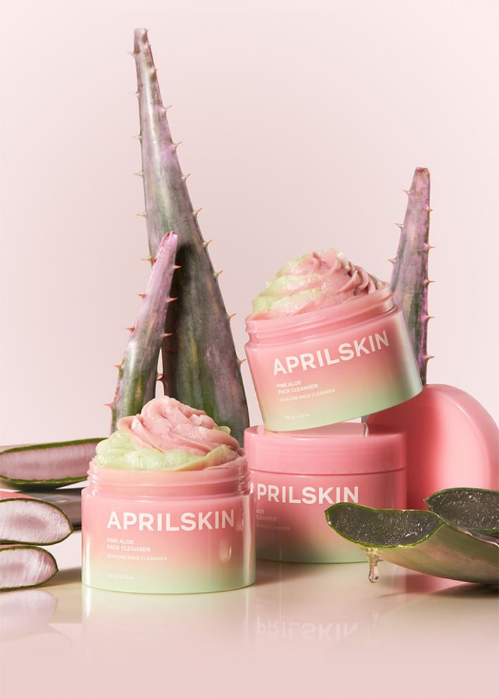 April Skin Pink Aloe Pack Cleanser 120g