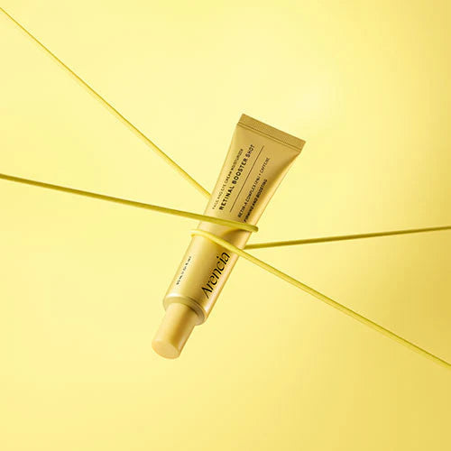 Golden, lightweight texture of Arencia Retinal Booster Shot – Fast-absorbing Korean anti-aging serum for a smooth "Glass Skin" finish at Atelier De Glow UK.