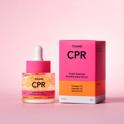 THOME CPR Triple-Synergy Wrinkle Care Serum for targeting aging signs, loss of elasticity, and uneven texture to restore a youthful appearance from Atelier De Glow UK.