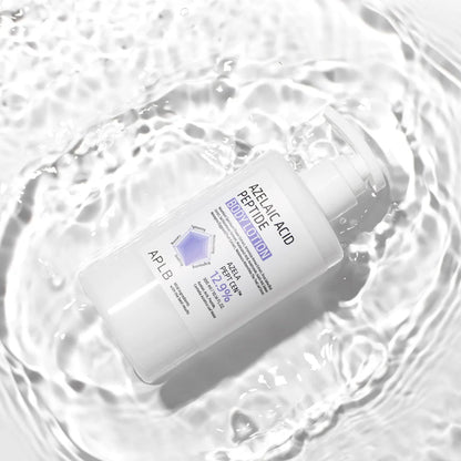 Lightweight APLB body lotion with 12.9% AZELA PEPT CEN™ complex for post-shower soothing and deep hydration, shop the collection at Atelier De Glow UK.