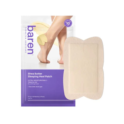 Baren heel patch for deep painful fissures, hardened white callus buildup, and rough texture sheets on the soles – Night recovery from Atelier De Glow UK.