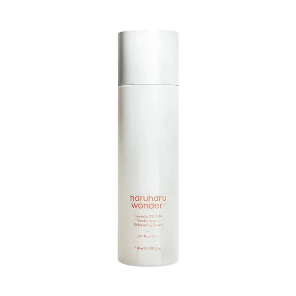 Haruharu Wonder Centella 3% PHA Gentle Liquid Exfoliating Serum – 120ml sensitive-safe chemical exfoliant with Centella at Atelier De Glow UK.