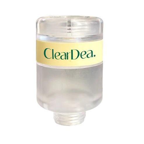 ClearDea Glow On and On Shower Cartridge Case – Professional transparent housing for Vitamin C shower filters available at Atelier De Glow UK.