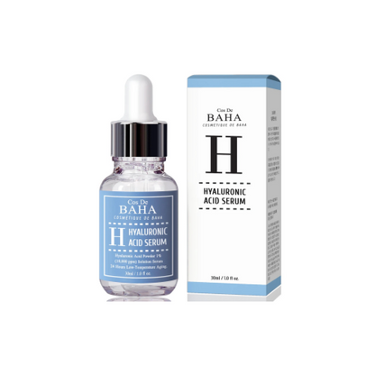Cos De Baha Hyaluronic B5 serum for severe dehydration lines, tight flaky patches, and compromised lipid barriers – Restorative treatment from Atelier De Glow UK.
