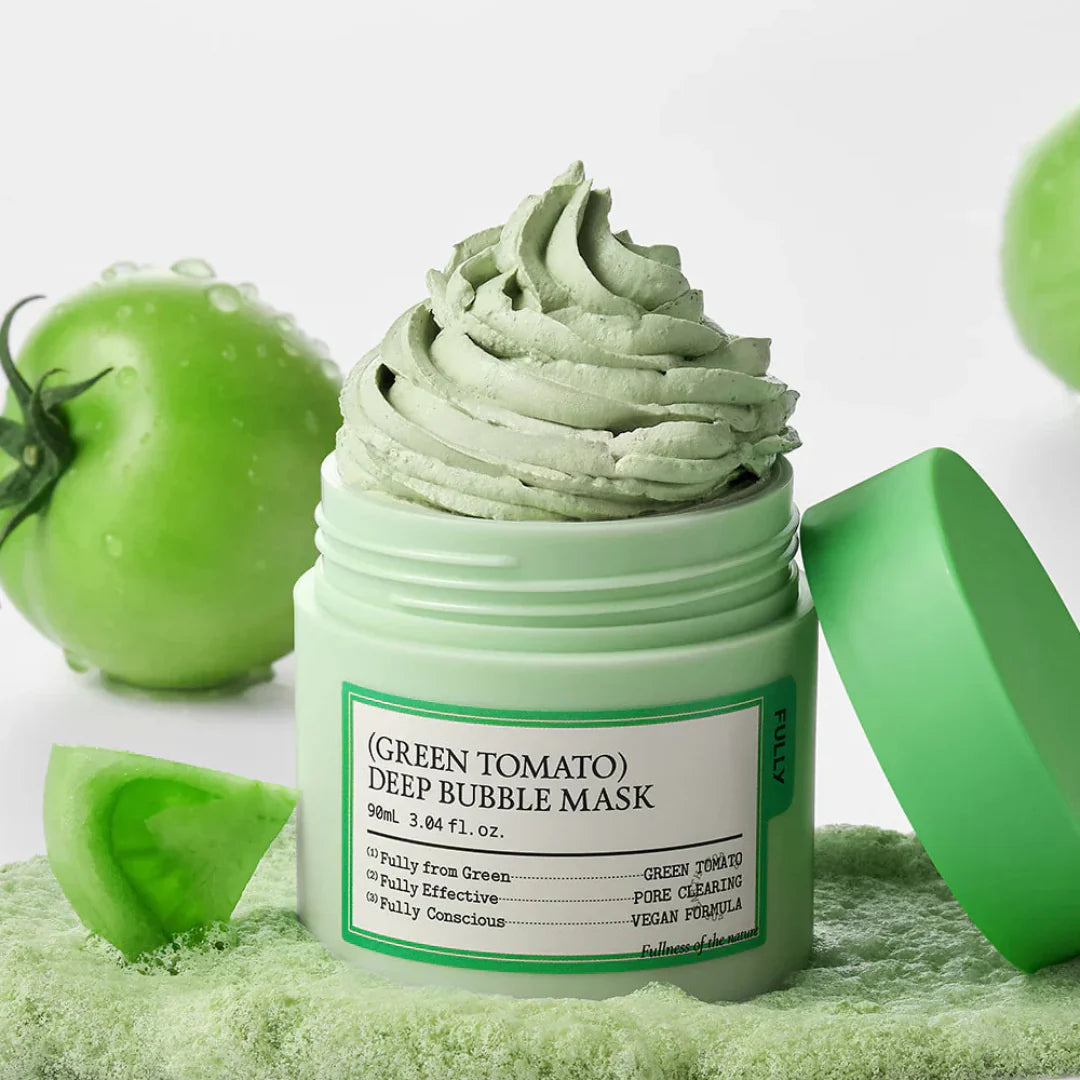 FULLY Green Tomato Deep Bubble Mask