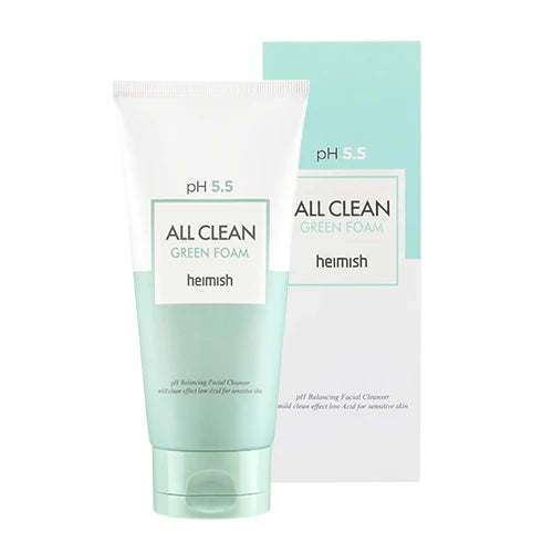 Shop Heimish All Clean Green Foam pH 5.5 - 150g for Deep Cleansing and Skin Hydration at Atelier de Glow