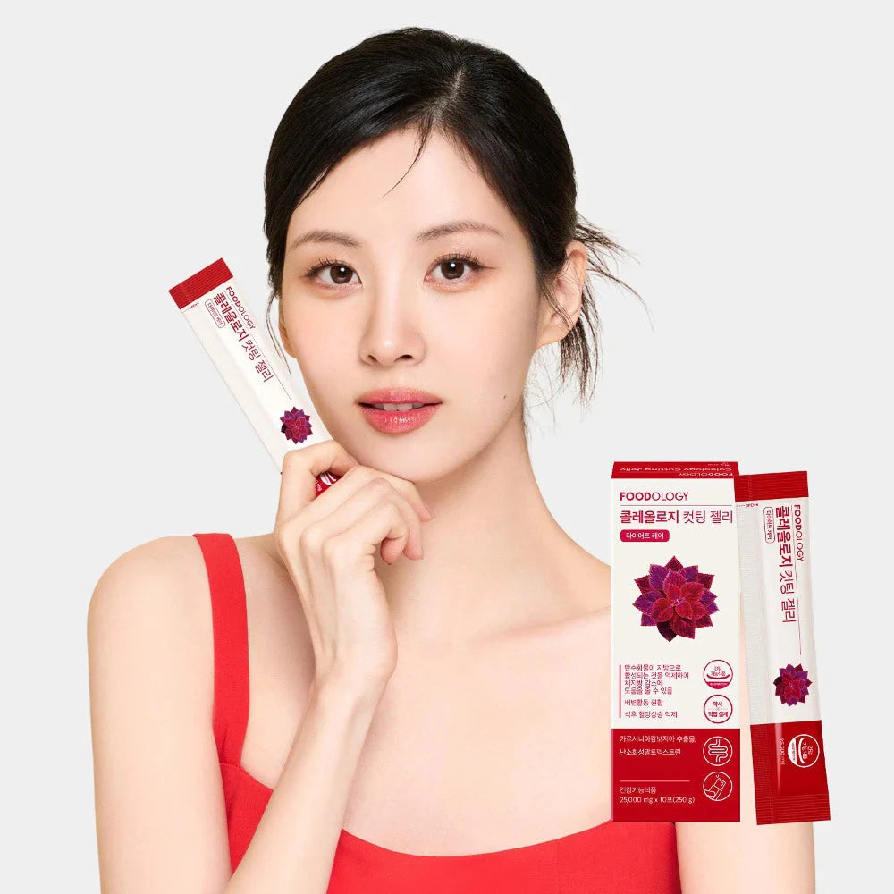 FOODOLOGY Coleology – The "Red Bottle" jelly treatment for achieving a slim, healthy body line and improved digestion, shop at Atelier De Glow UK.