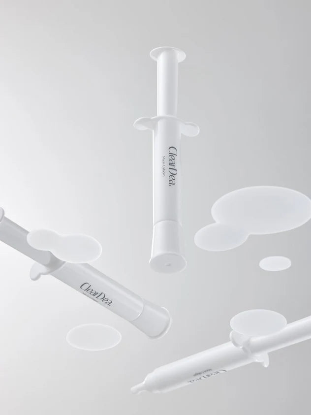 Rich, creamy texture of ClearDea Mucin Collagen Ampoule – Professional-grade "Glass Skin" booster for deep hydration and bounce at Atelier De Glow UK.