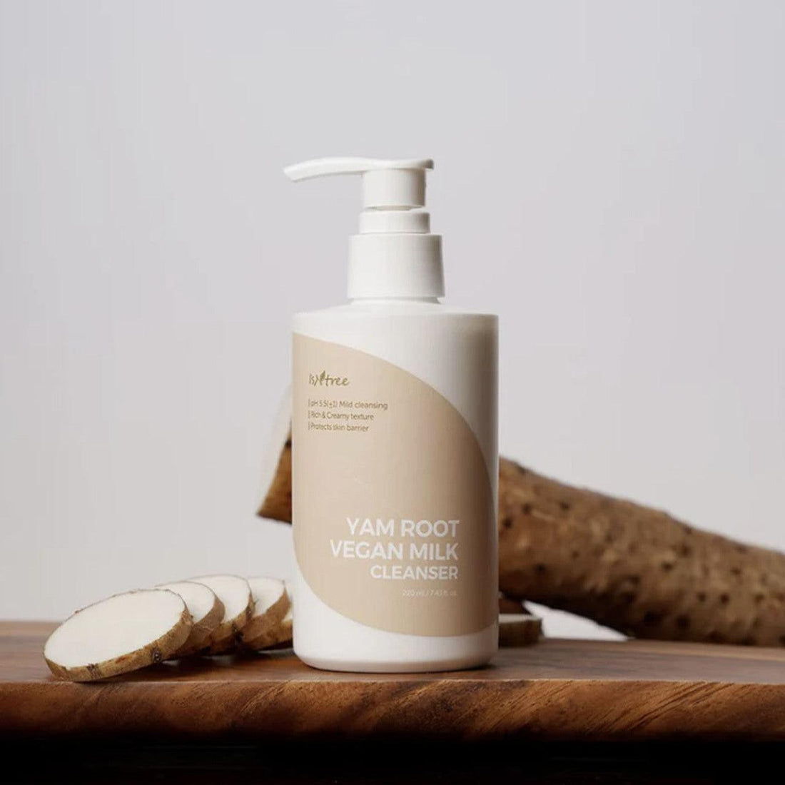 Shop Isntree Yam Root Vegan Milk Cleanser 220ml for Clean and Supple Skin at Atelier de Glow