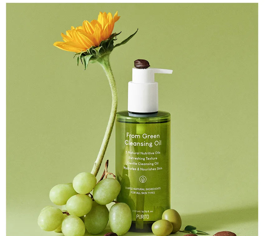 Purito From Green Cleansing Oil 200ml: Deep Cleansing and Nourishing Oil Cleanser at Atelier de Glow