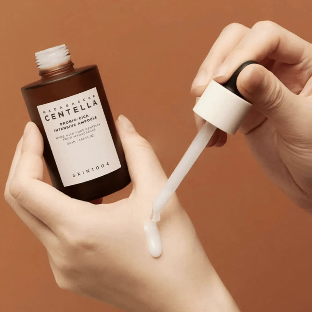 Intensive repair ampoule by SKIN 1004 for dry AC skin – Soothing fermented Centella serum to strengthen skin resilience.