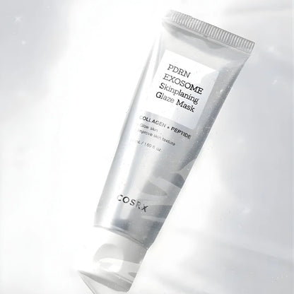 Advanced COSRX PDRN and Exosome glaze mask for skin texture refinement and deep barrier repair, available for your routine at Atelier De Glow UK.