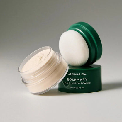 Shop Aromatica Rosemary Dry Shampoo at Atelier De Glow UK. Revive hair with organic K-Beauty scalp care. Natural, non-aerosol &amp; vegan. Fast UK shipping!