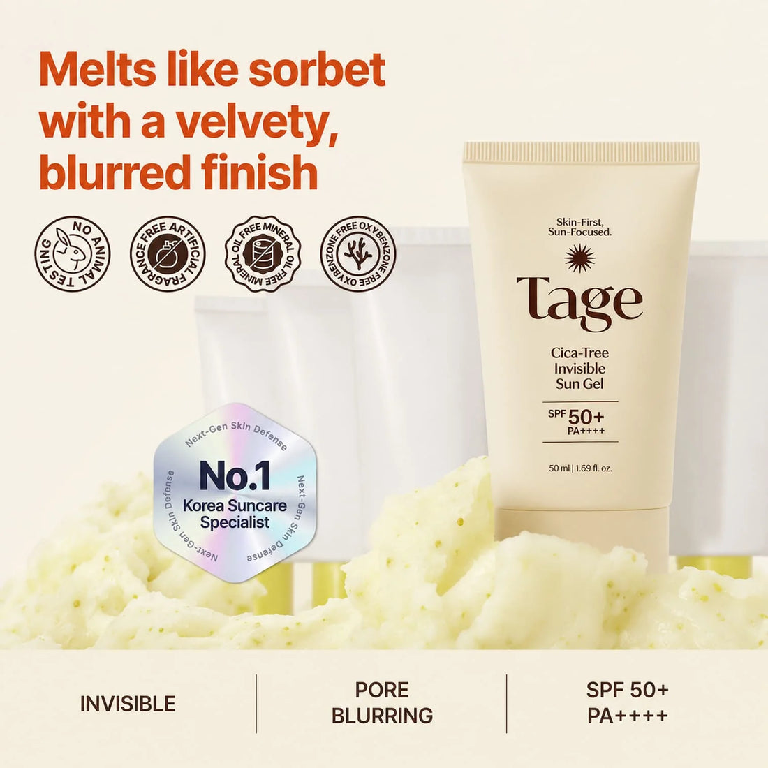 Tage Cica-Tree Invisible Sun Gel