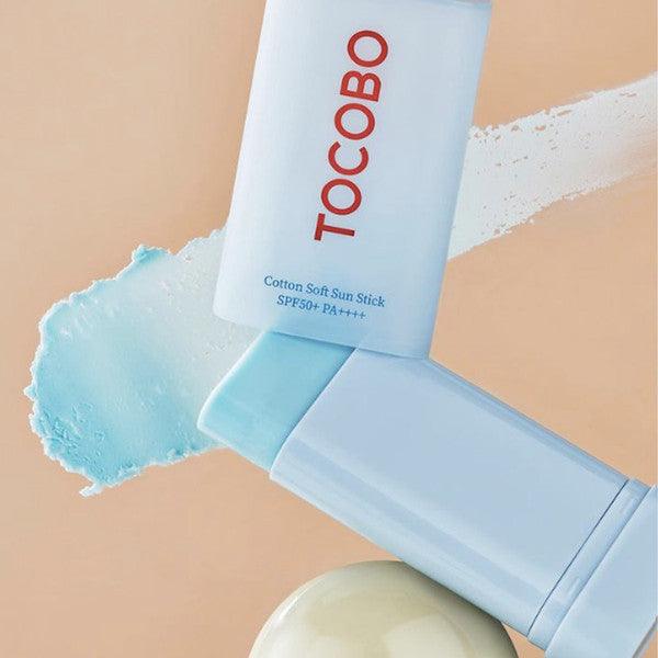 TOCOBO Sun Stick for greasy afternoon T-zone shine, humid weather makeup sliding, and quick touch-ups on active skin – Sebum-blotting filter from Atelier De Glow UK.