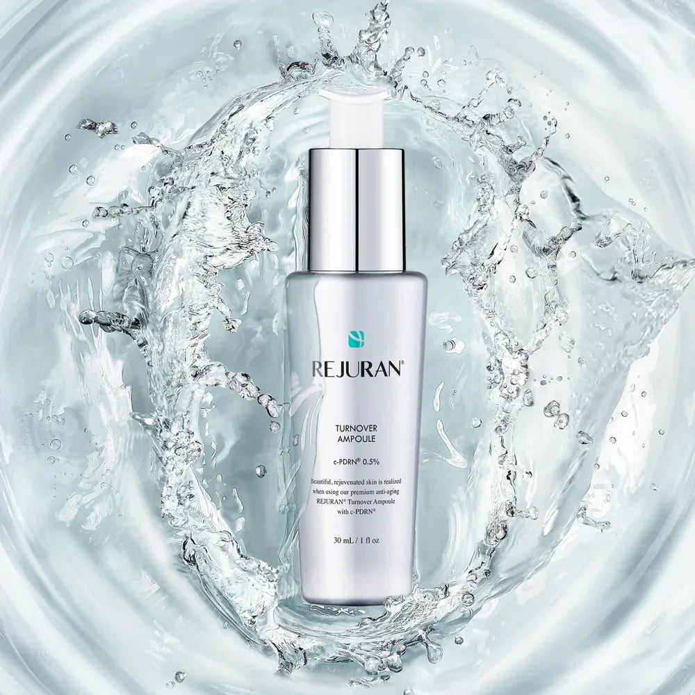 Lightweight, fast-absorbing REJURAN Turnover Ampoule texture – Non-greasy Korean skin-healer for immediate barrier support at Atelier De Glow UK