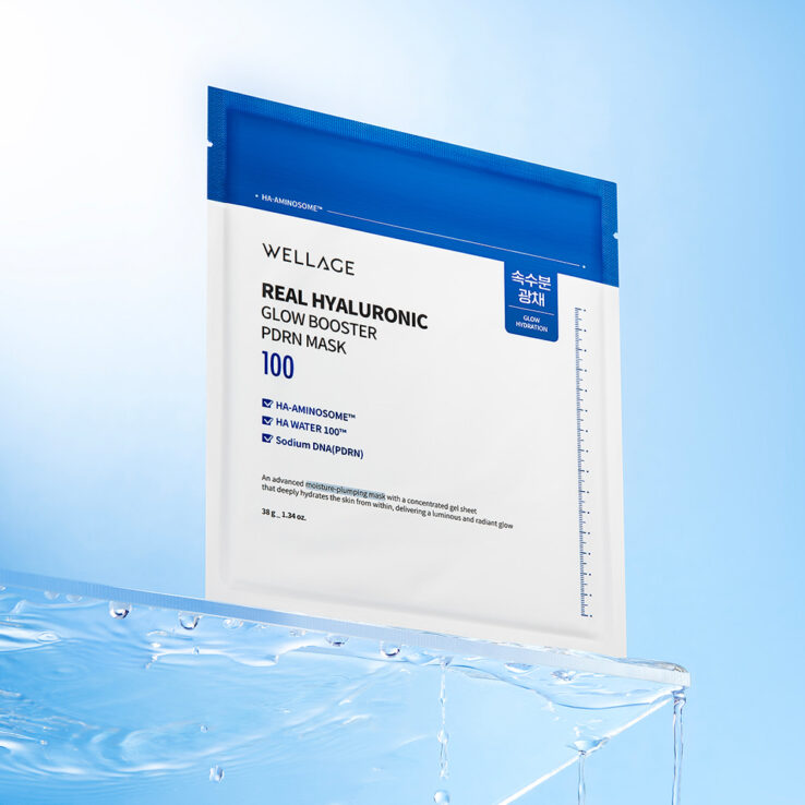 38g oversized serum-soaked PDRN mask sheet - Deeply hydrating and firming - Atelier De Glow UK