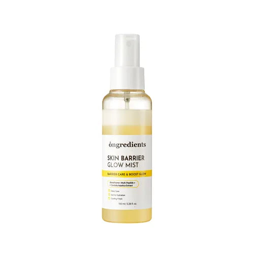 Ongredients Skin Barrier Glow Mist 100ml for dewy hydration, available at Atelier De Glow UK - Korean Skincare Shop.