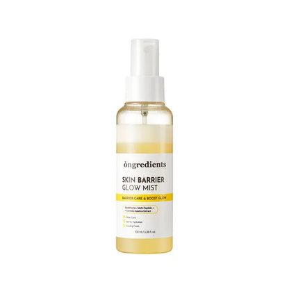 Ongredients Skin Barrier Glow Mist 100ml for dewy hydration, available at Atelier De Glow UK - Korean Skincare Shop.