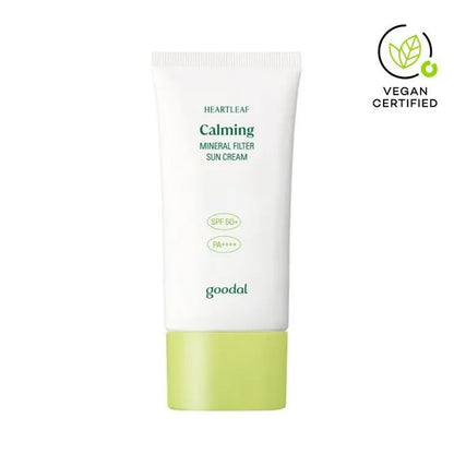 Goodal Heartleaf Calming Mineral Filter Sun Cream SPF 50+ PA++++ | Atelier De Glow UK
