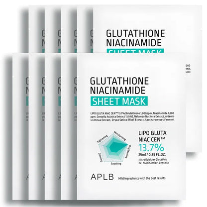 APLB Glutathione Niacinamide Sheet Mask 25ml