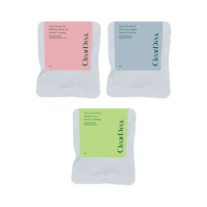 ClearDea Glow On and On Shower Cartridge – Korean Vitamin C shower filter for neutralizing chlorine and heavy metals available at Atelier De Glow UK.