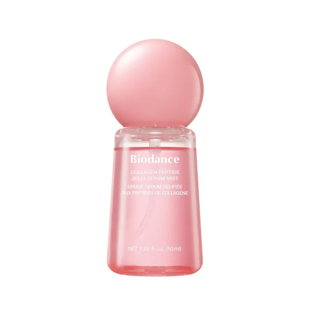 Biodance Collagen Peptide Jelly Serum Mist – 50ml hydrating micro-mist with ultra-low molecular collagen available at Atelier De Glow UK.