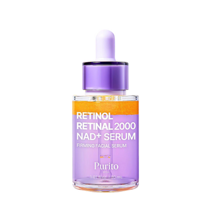 Purito SEOUL Retinol Retinal 2000 NAD+ Serum – 30ml high-performance dual retinoid and cellular longevity anti-aging serum available at Atelier De Glow UK.