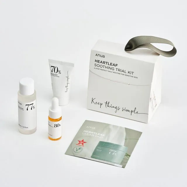 Soothe &amp; Glow Skin! Anua Heartleaf Trial Kit: Mini essentials for calm, healthy radiance. Atelier De Glow. 