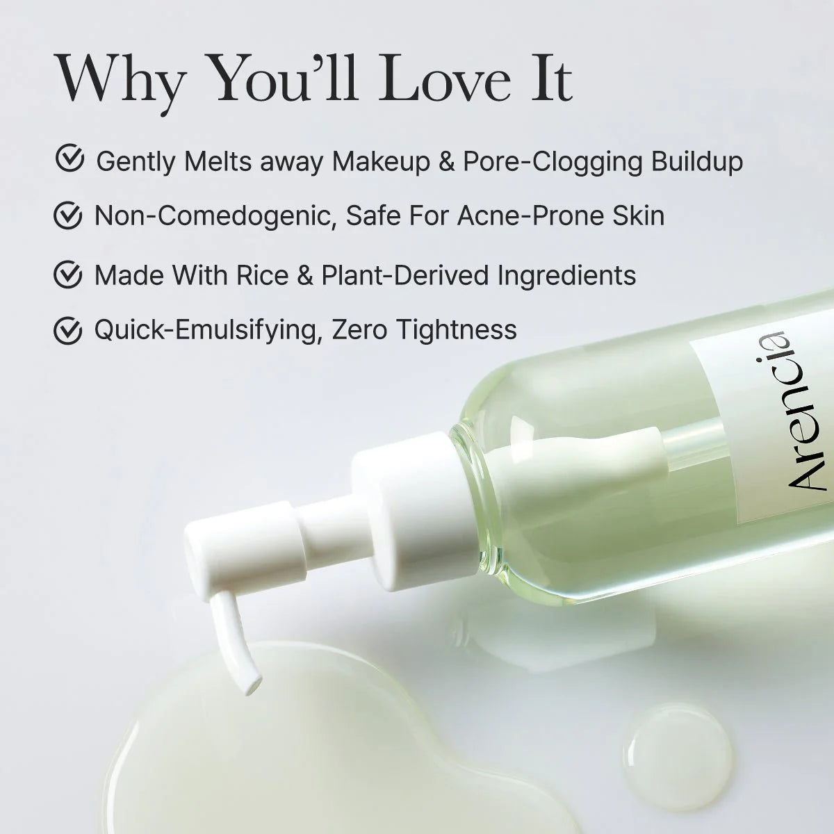 Arencia Pore Melt Mochi Cleansing Oil | Atelier De Glow