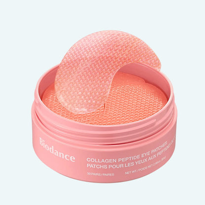 Biodance patches for hollow under-eyes, fine lines, and puffiness – Firming "Peptide-Infused" eye treatment from Atelier De Glow UK.