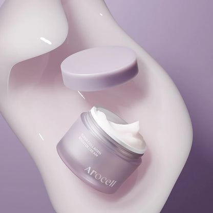 Deep-absorbing Korean collagen face cream with TGF growth factors by Arocell. Shop premium K-Beauty at Atelier De Glow London.