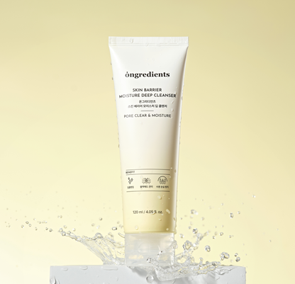 Ongredients Skin Barrier Moisture Deep Cleanser for oily and sensitive skin, effectively reduces blackheads and sebum while keeping skin hydrated, sold at Atelier De Glow UK.
