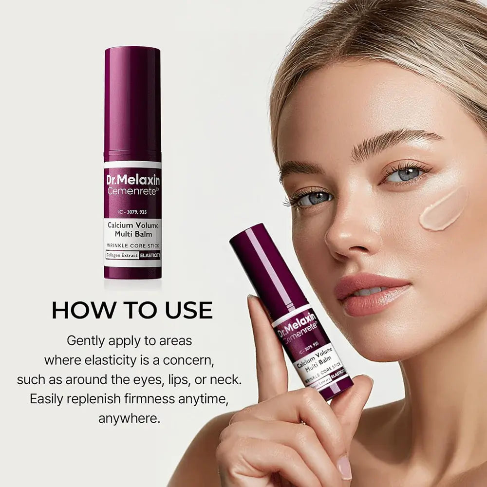 Portable Dr.Melaxin Cemenrete Calcium stick – Travel-friendly "Glass Skin" volumizer for on-the-go structural support and hydration at Atelier De Glow UK.