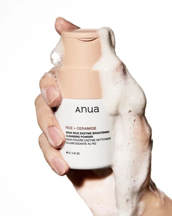 Anua Rice Cleansing Powder for clogged pores - Gentle brightening Korean cleanser for sensitive skin with fast delivery in UK.