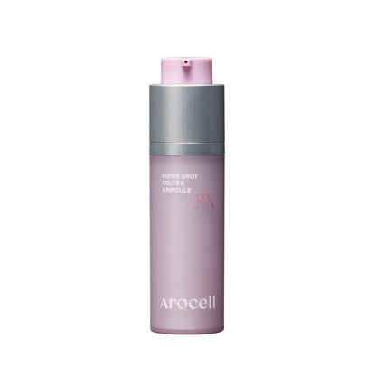 Arocell Super Shot Coltra Ampoule 3X 30ml with PLLA for facial firming, available at Atelier De Glow UK - Premium K-Beauty.