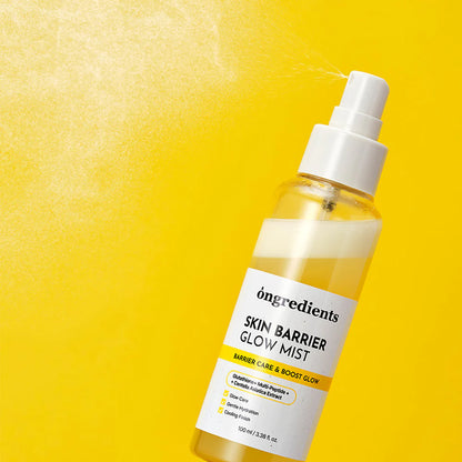 Ongredients Skin Barrier Glow Mist 100ml for dewy hydration, available at Atelier De Glow UK - Korean Skincare Shop.
