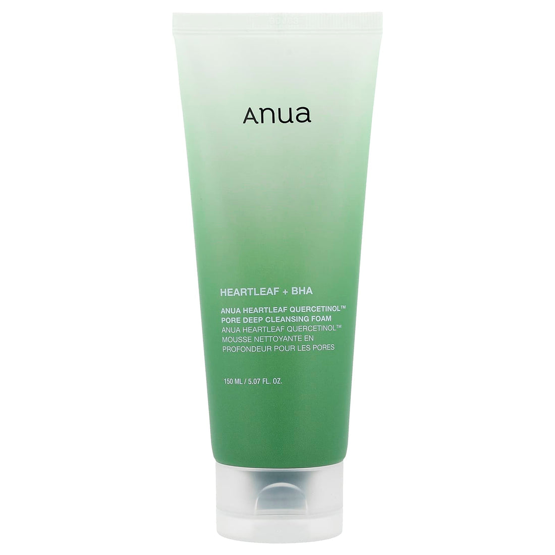 Anua Heartleaf Quercetinol Pore Deep Cleansing Foam – 150ml targeted blackhead and pore treatment available at Atelier De Glow UK.