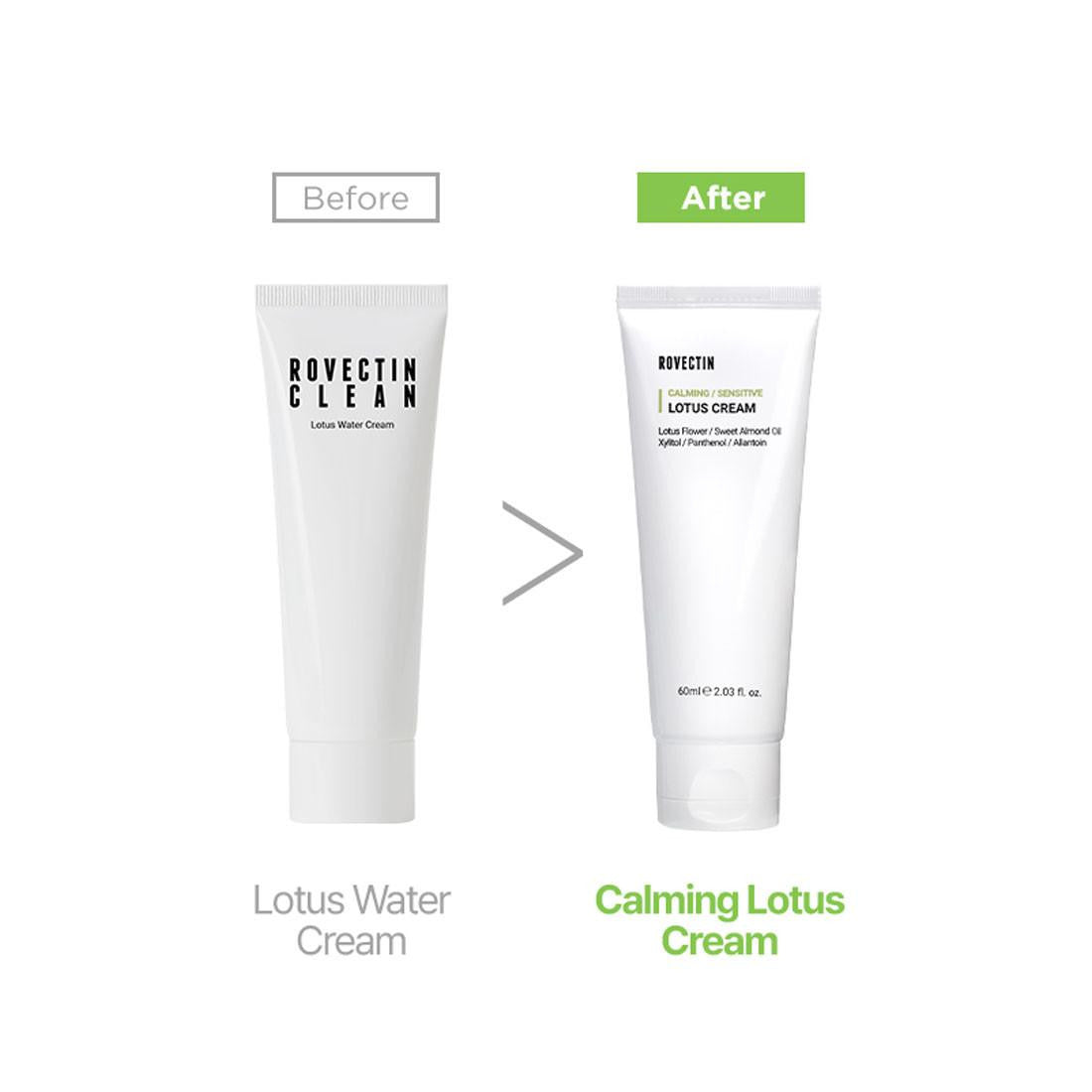 Weightless, fast-absorbing water-cream texture of ROVECTIN Lotus Cream – Non-greasy, daily moisturizer for a refreshed glow at Atelier De Glow UK.