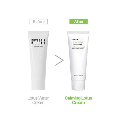 Weightless, fast-absorbing water-cream texture of ROVECTIN Lotus Cream – Non-greasy, daily moisturizer for a refreshed glow at Atelier De Glow UK.