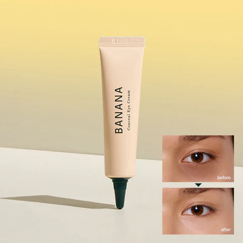 shaishaishai Banana Eye Cream – Professional-grade "Under-Eye Soft Focus Filter &amp; Barrier Shield" for achieving an ultra-smooth, high-definition "Glass Skin" gaze, shop at Atelier De Glow UK.
