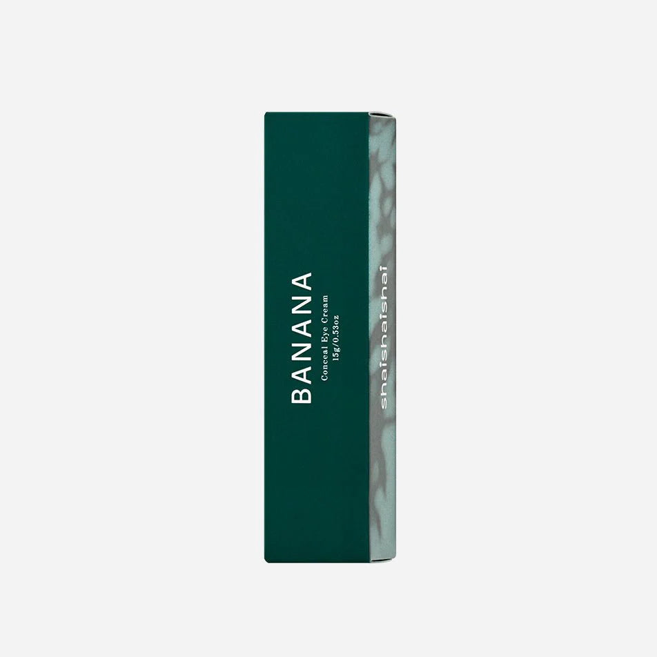 shaishaishai Banana eye cream for severe vascular dark circles, sunken under-eye hollows, and concealer creasing – Sheer day brightener from Atelier De Glow UK.
